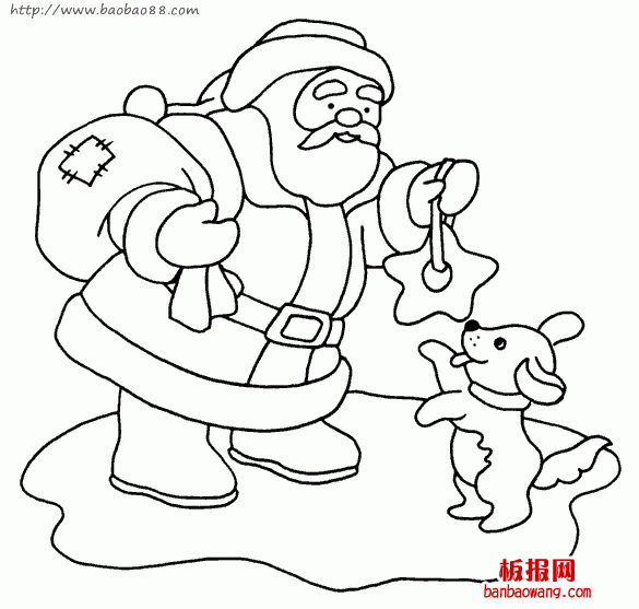 简单的圣诞老人简笔画