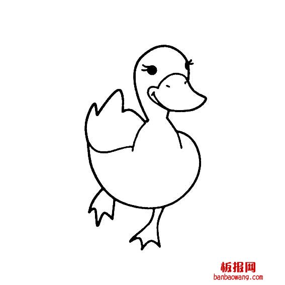 鸭子的画法9
