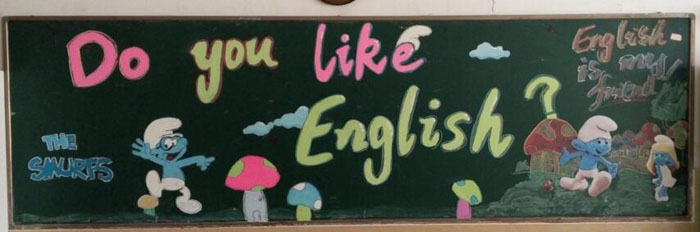 四年级英语黑板报，你喜欢英语吗？