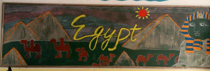 三年级黑板报英语，古老的埃及