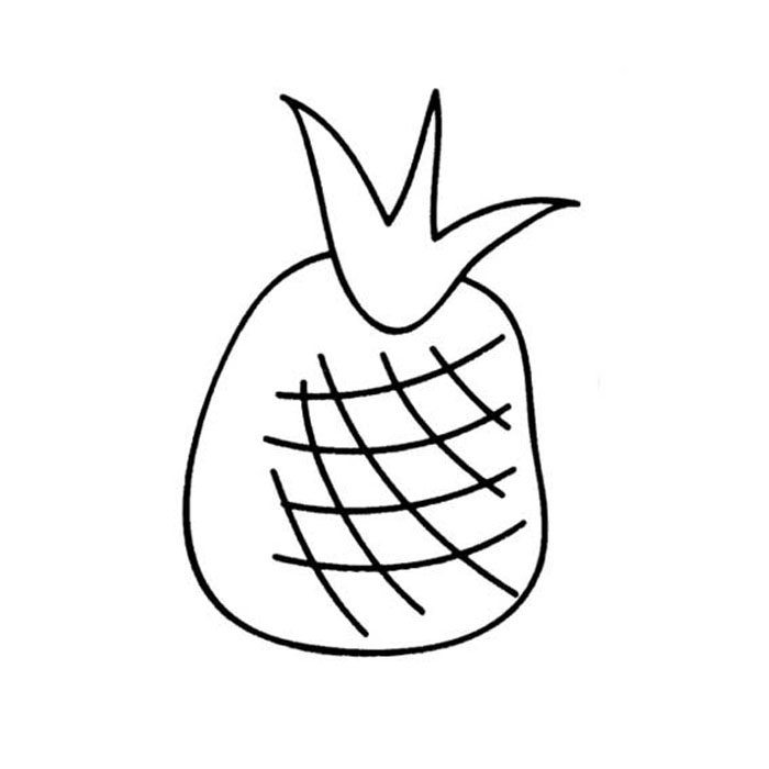 简单的菠萝简笔画