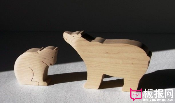 创意可爱的小动物木雕，超可爱！