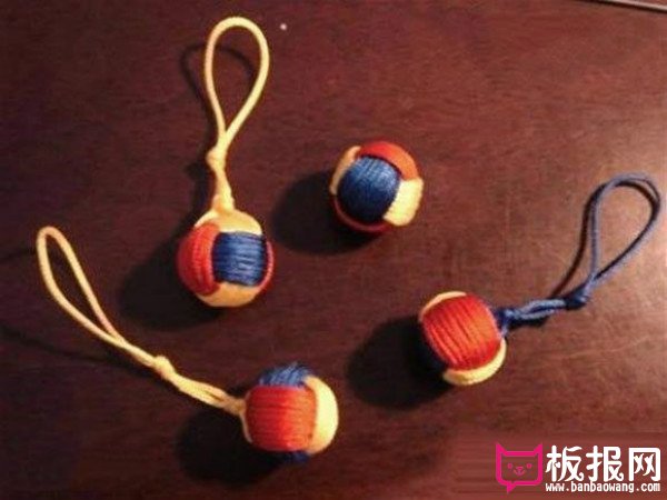 三色球的编织方法