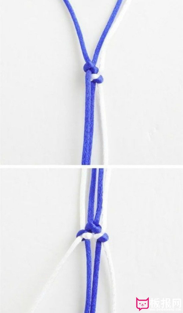 青花瓷手链的编织方法