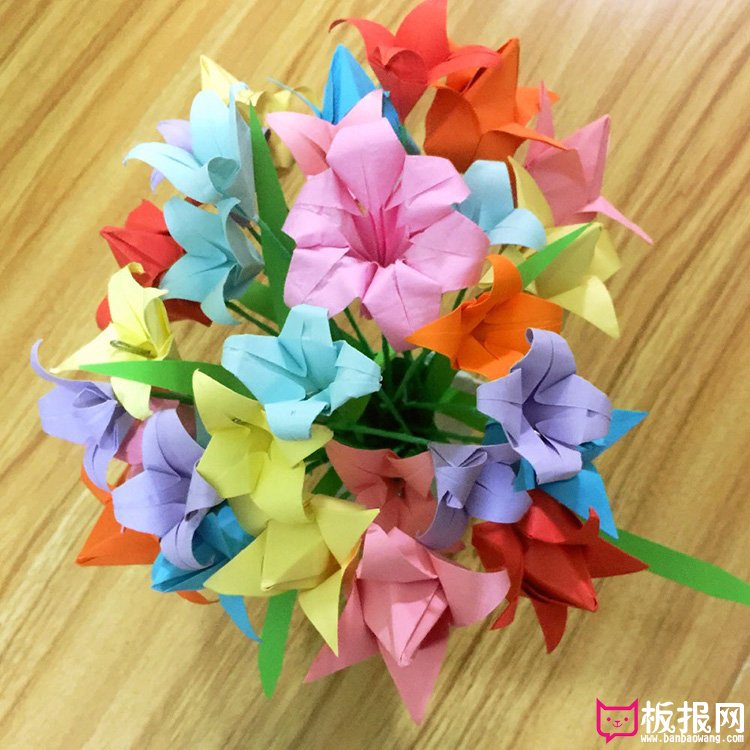 好看的手工折纸花朵图片