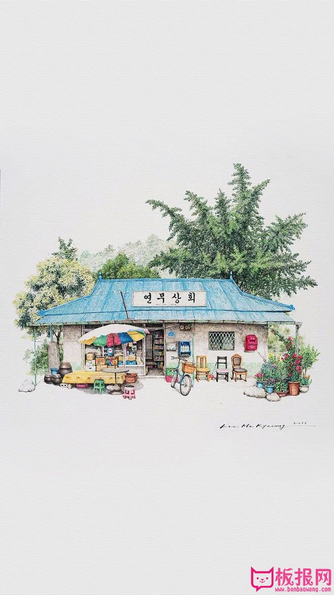 韩国手绘插画，这是不是你想要的生活