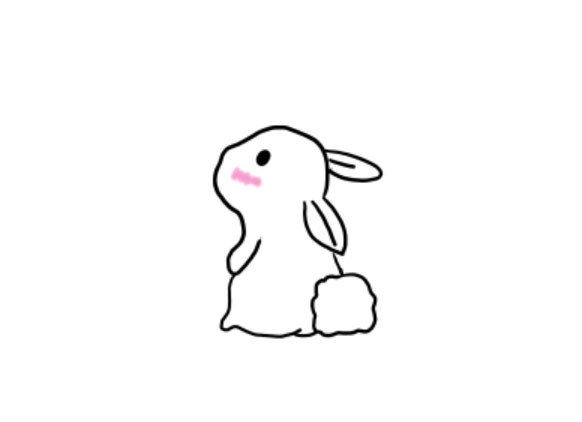 超简单动物简笔画教程，小兔子怎么画