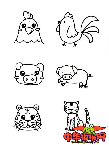 超可爱的动物简笔画大全,小朋友超爱的小动物简笔画