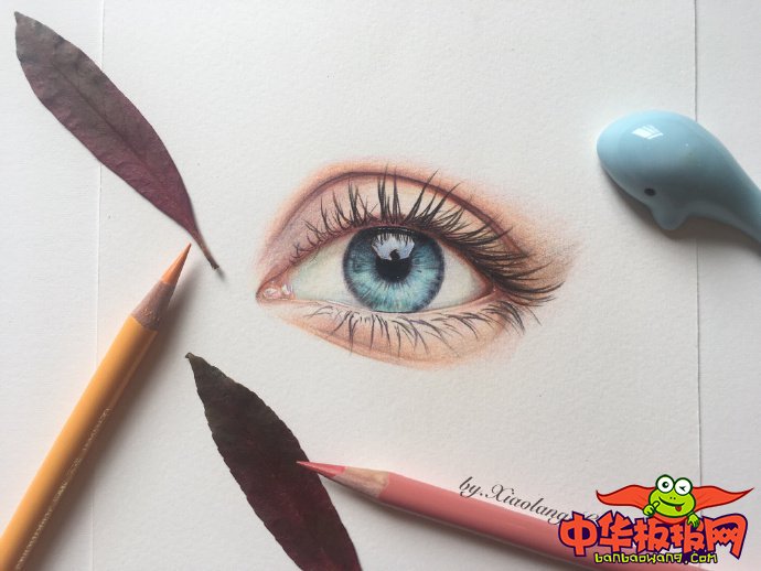 彩铅画眼睛教程步骤图，彩铅手绘眼睛详细教程