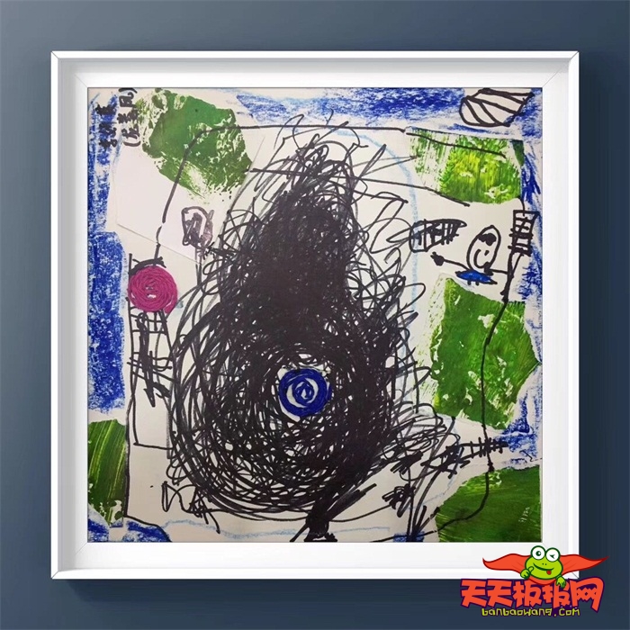 儿童画简单又漂亮图片，小蜗牛创想曲