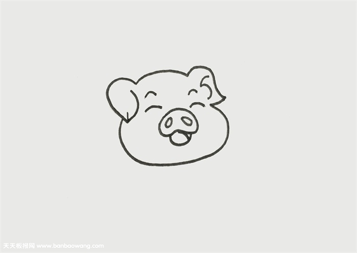 怎样画猪