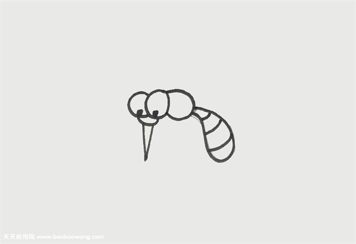 简单画的蚊子