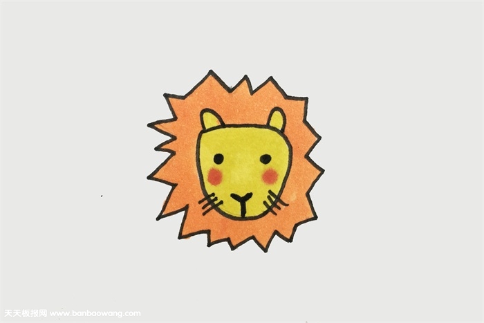 狮子头怎么画