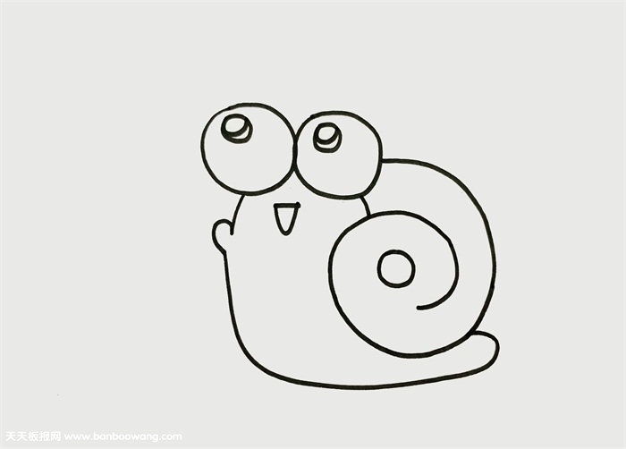 蜗牛怎么画简单又好看