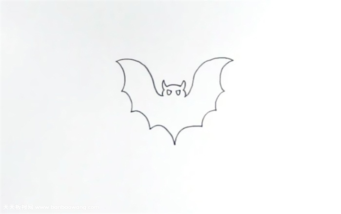 万圣节蝙蝠的画法