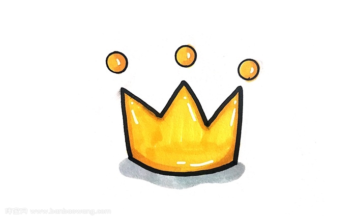 皇冠怎么画简单又漂亮