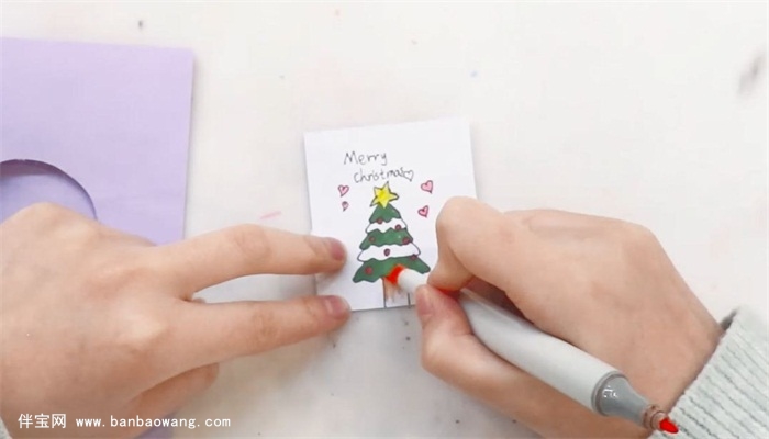 圣诞节手工贺卡怎么做