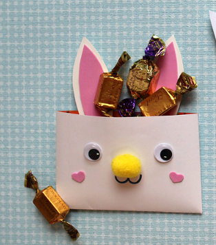 复活节兔子造型信封纸的制作流程