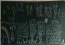 小学生植树节黑板报图片