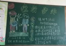 小学生植树护林黑板报图片