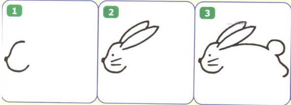 兔子卡通简笔画