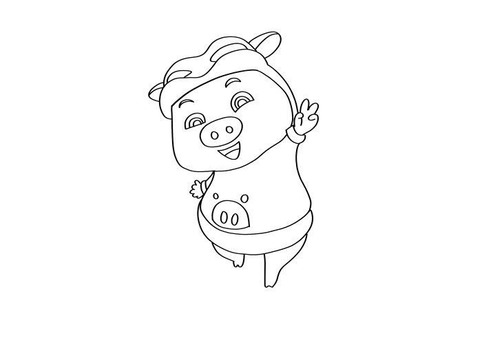 猪猪侠简笔画图片 猪猪侠怎么画