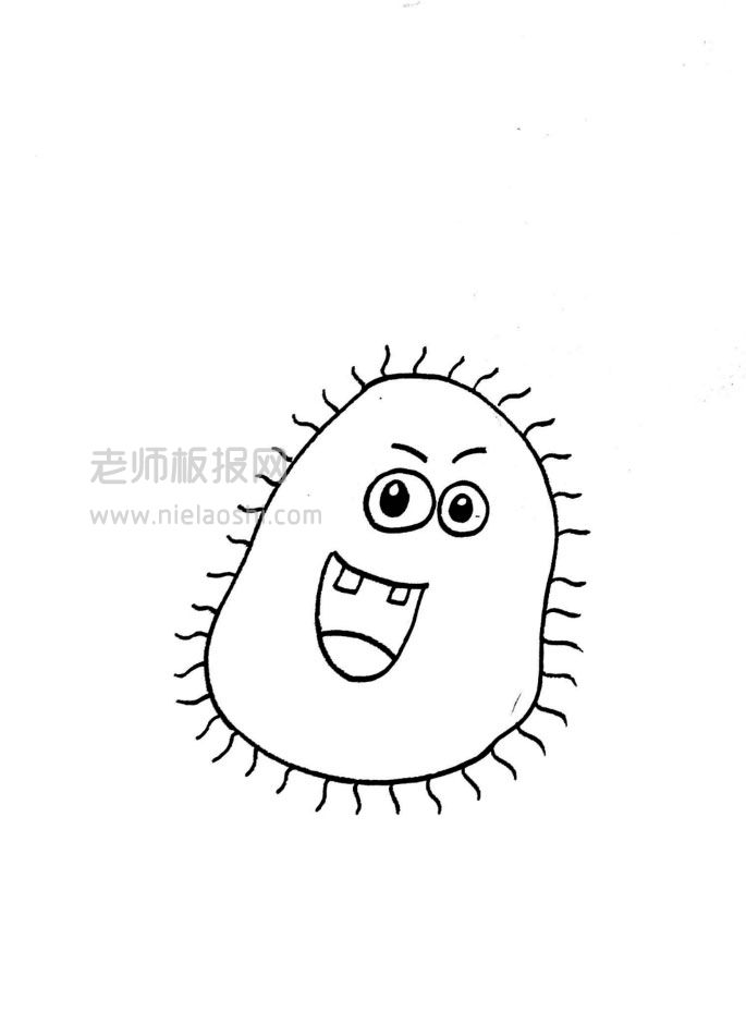 新型冠状病毒简笔画图片 新型冠状病毒怎么画