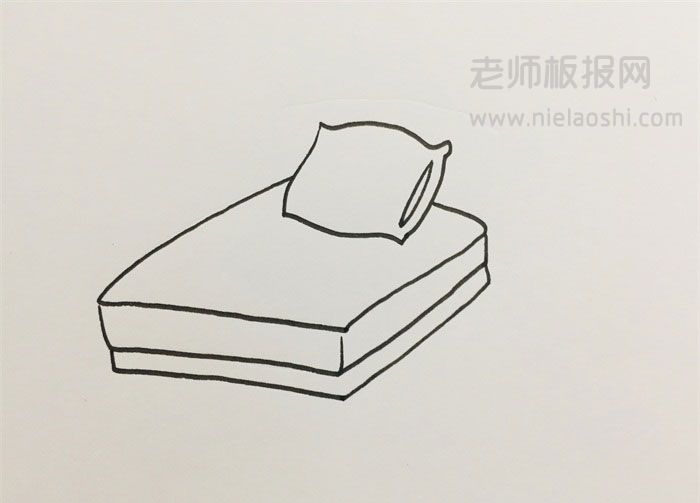 床的简笔画图片 床是怎么画的