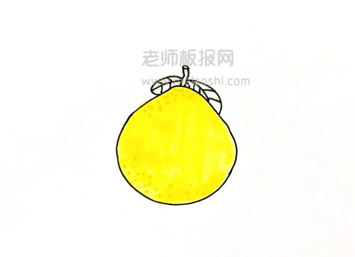 柚子简笔画图片 柚子怎么画的
