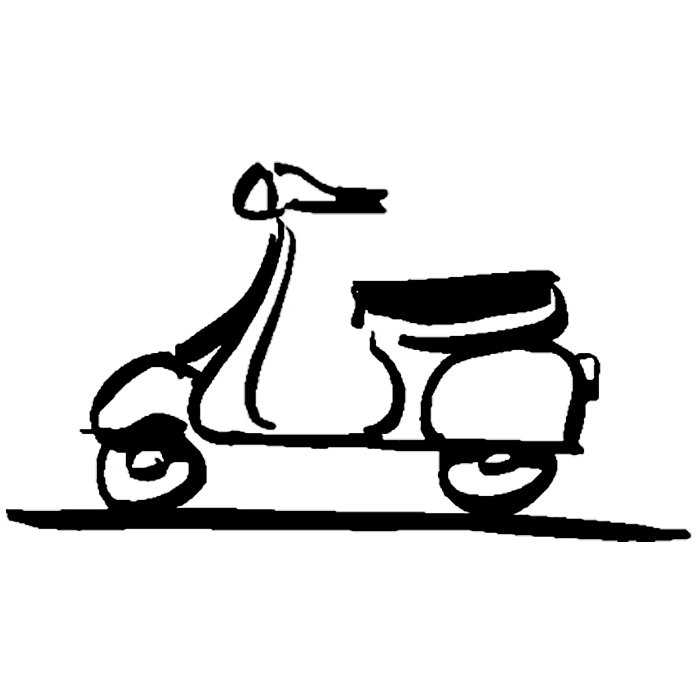 小摩托车简笔画