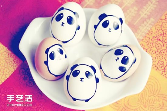 简单可爱的鸡蛋手绘表情蛋彩画可爱图片欣赏