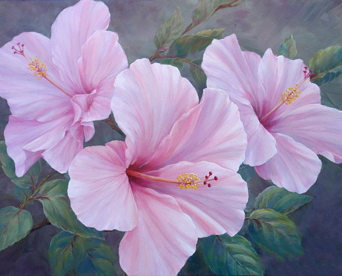 玛丽安·布鲁姆水彩作品图片 超美的花朵