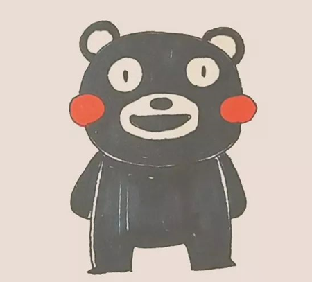 熊本熊的简笔画很简单 熊本熊是怎么画的？