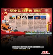 2014庆祝国庆节64周年板报展板宣传栏