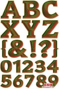 螺旋状数字字母
