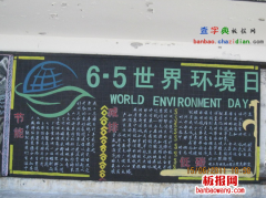 世界环境日黑板报