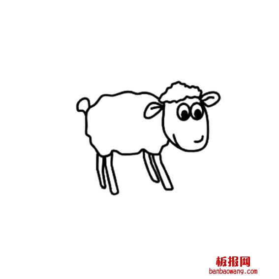 羊的卡通画法