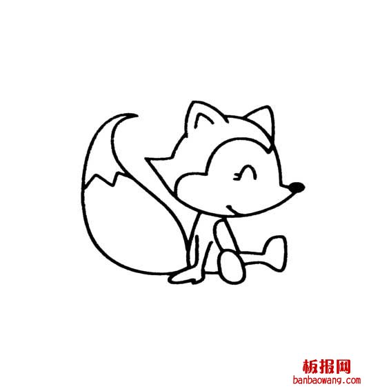 小狐狸的卡通画法卡通动物