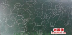 儿童简笔画：欢度国庆节
