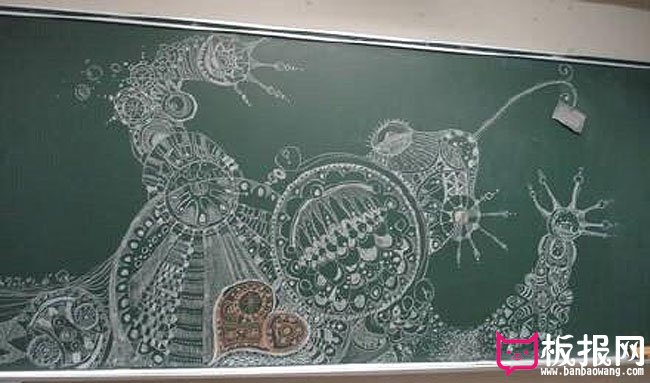 班级动漫黑板报素材，二次元创意插图
