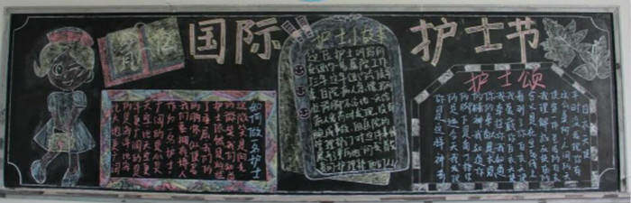 国际护士节祝福语5.12护士节黑板报