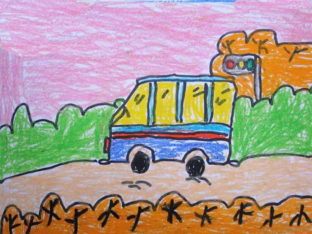 简单的儿童小汽车简笔画图片