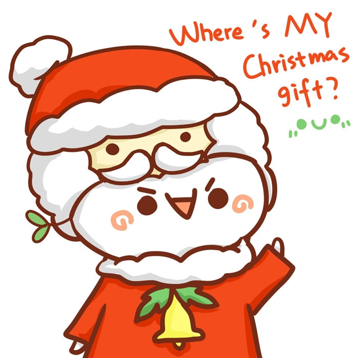 几种不同的圣诞节雪人卡通图片