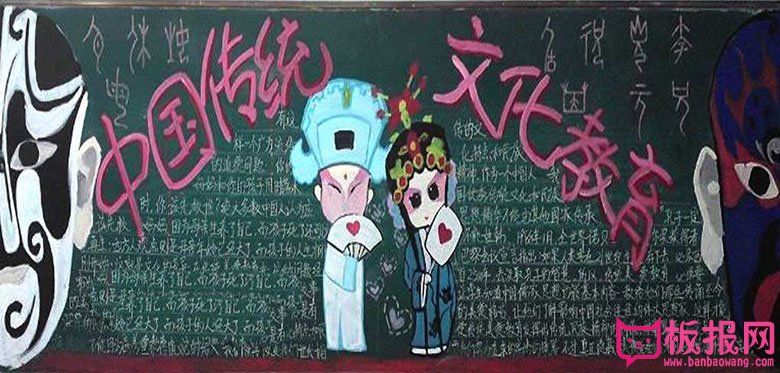 中国传统文化教育黑板报，传统文化的魅力