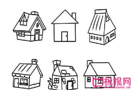8种小房子的画法，手账简笔画房子素材