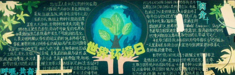 保护环境黑板报内容，世界环境保护日