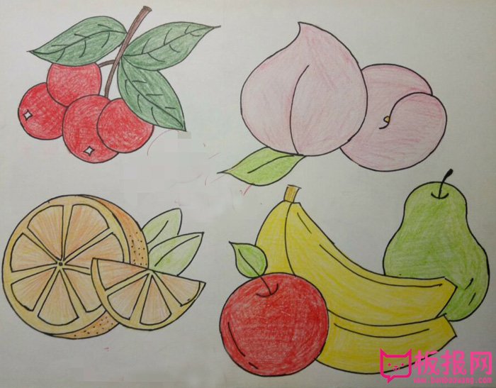 简单的水果简笔画图片，富含营养的水果