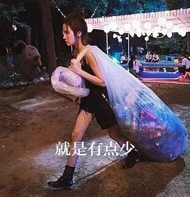 二代妖精刘亦菲捡垃圾表情包大全，我捡垃圾养你
