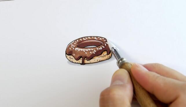 简单的儿童简笔画教程，甜甜圈