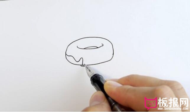 简单的儿童简笔画教程，甜甜圈